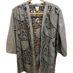 21. WOMENS CHICO’S 3P/XLP DETAIL JACKET